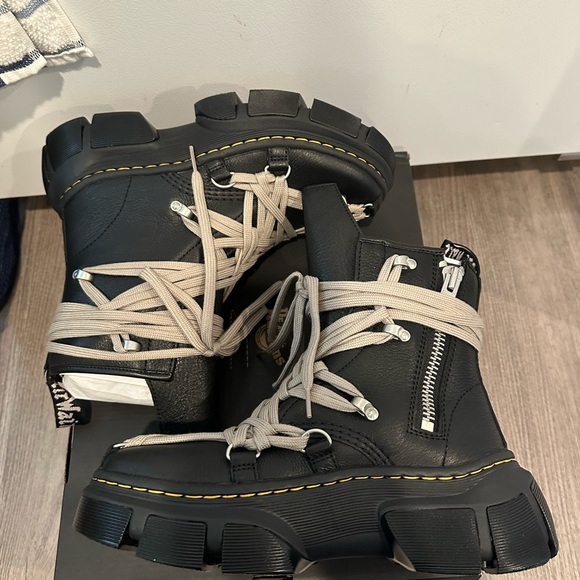 Rick owens dr martens megalace dmxl boots size 7.5 10.5 11 12 - Picture 2 of 5